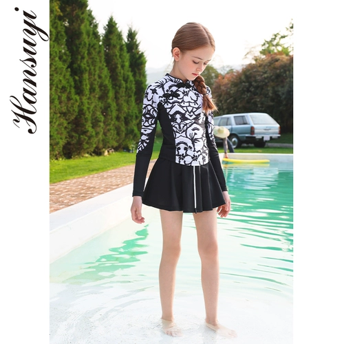 Детский летний раздельный купальник, популярно в интернете, подходит для подростков, 12 лет