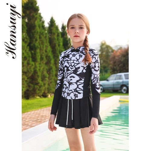 Детский летний раздельный купальник, популярно в интернете, подходит для подростков, 12 лет