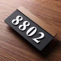 House number custom number listing company office logo House number number plate Household cute European-style logo 