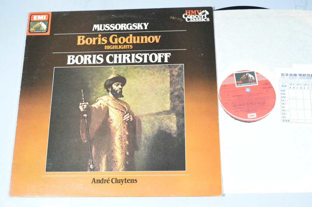 Mussolski Poles Gudenov Kluytens Cluytens EMI Black Gel LP