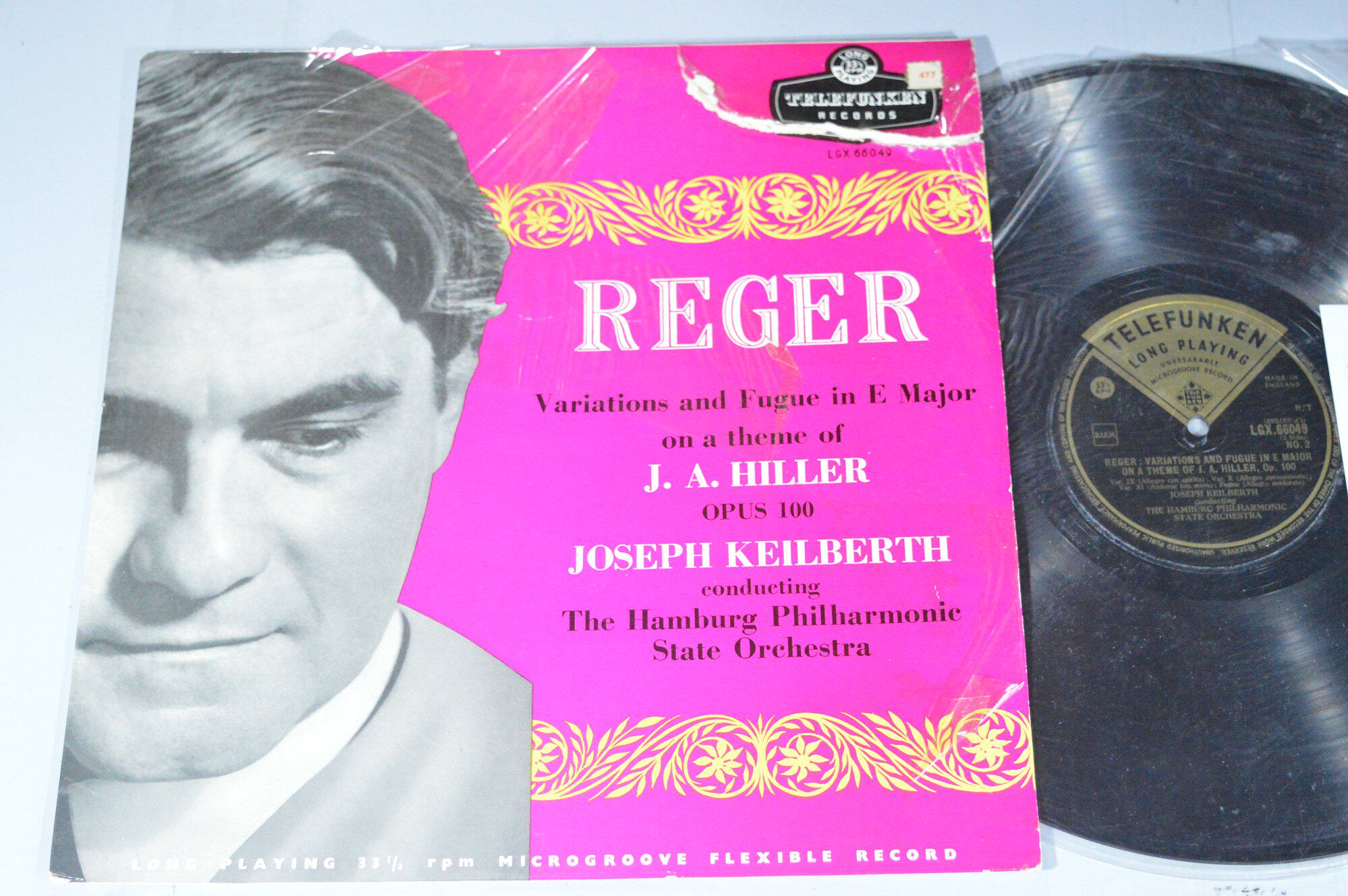 Regel Variation and Fugue Schiller's work No. 100 Keilberth Black LP