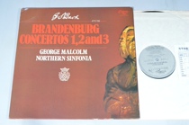 Bach Brandenburg Concerto 1-3 Malköm Malcolm Bach black glue LP