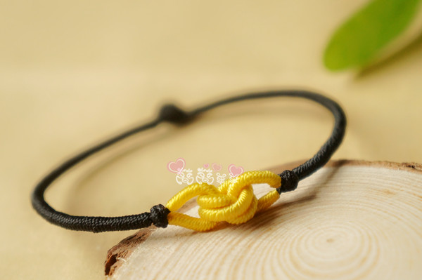 Dệt tay vòng tay dây thừng vật liệu DIY gói vài vòng tay cha mẹ dây con Vòng tay đính kèm hướng dẫn [để lạnh] - Vòng chân lắc chân nữ vàng đẹp