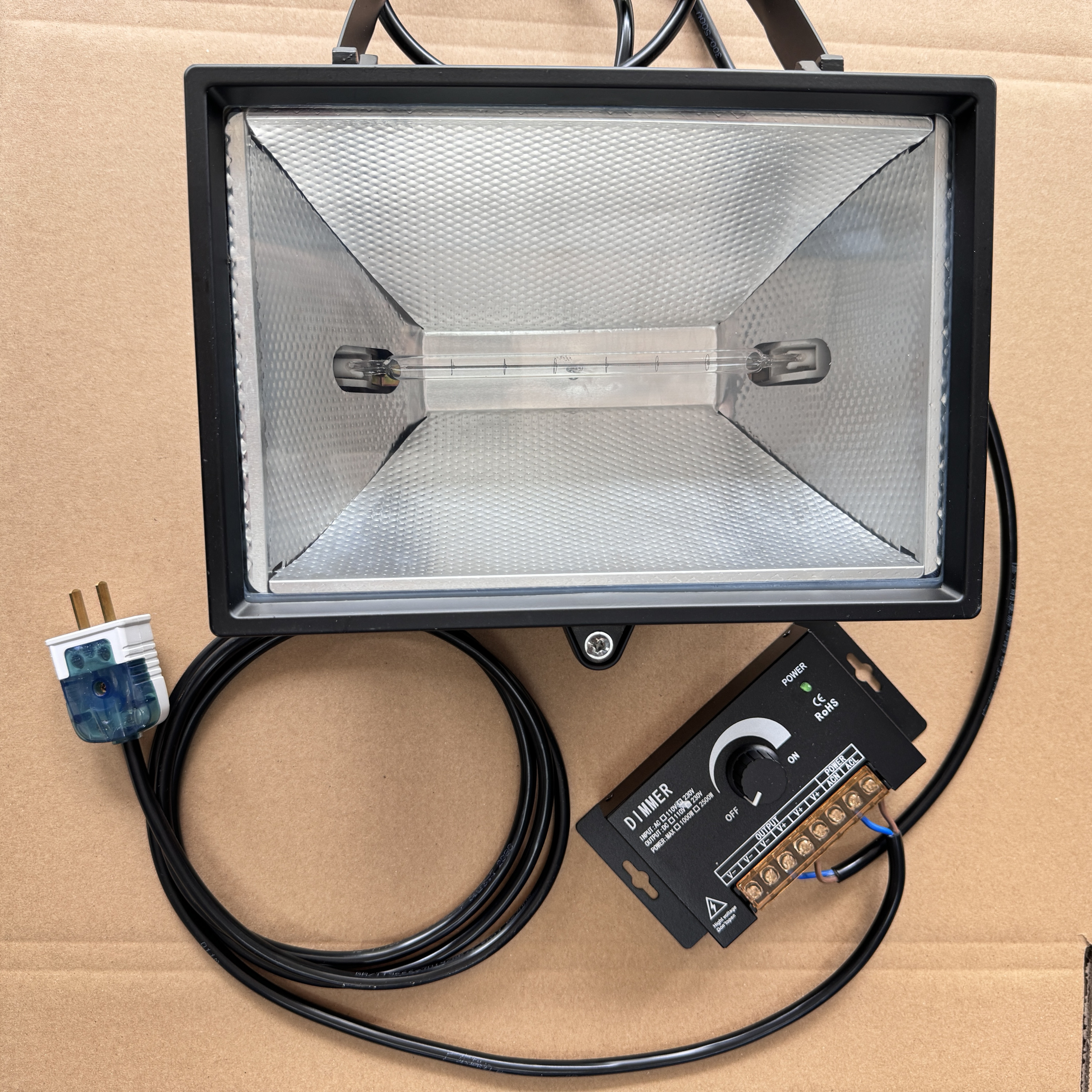 1000W 調光可能温度ハロゲンランプ ハロゲンタングステンランプ 実験装置 黄色光加熱効果