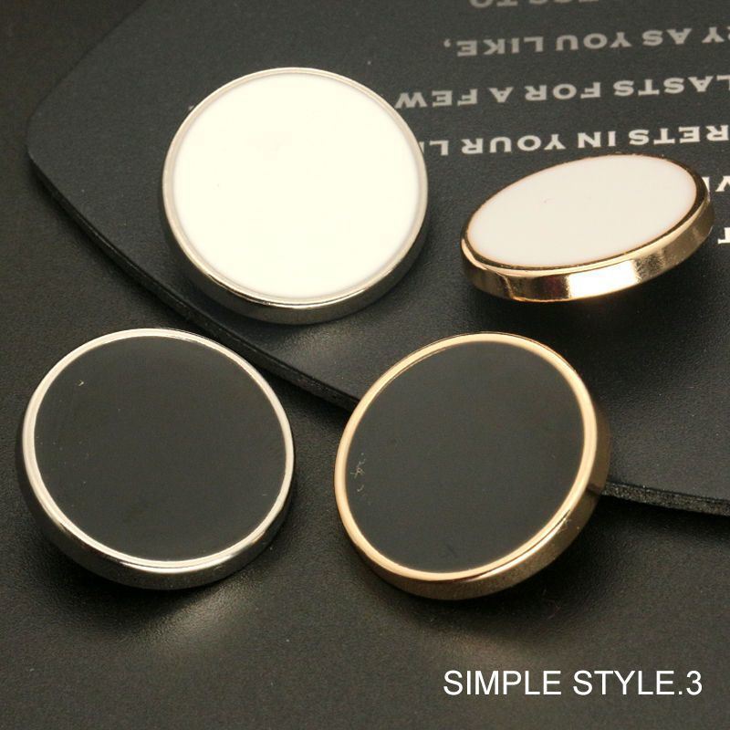 Metal Buttons, High-End Round Buttons for Tops and Coats, Women's Woolen Trench Coat Cufflinks, Suit Buttons, Men's Suit Buttons