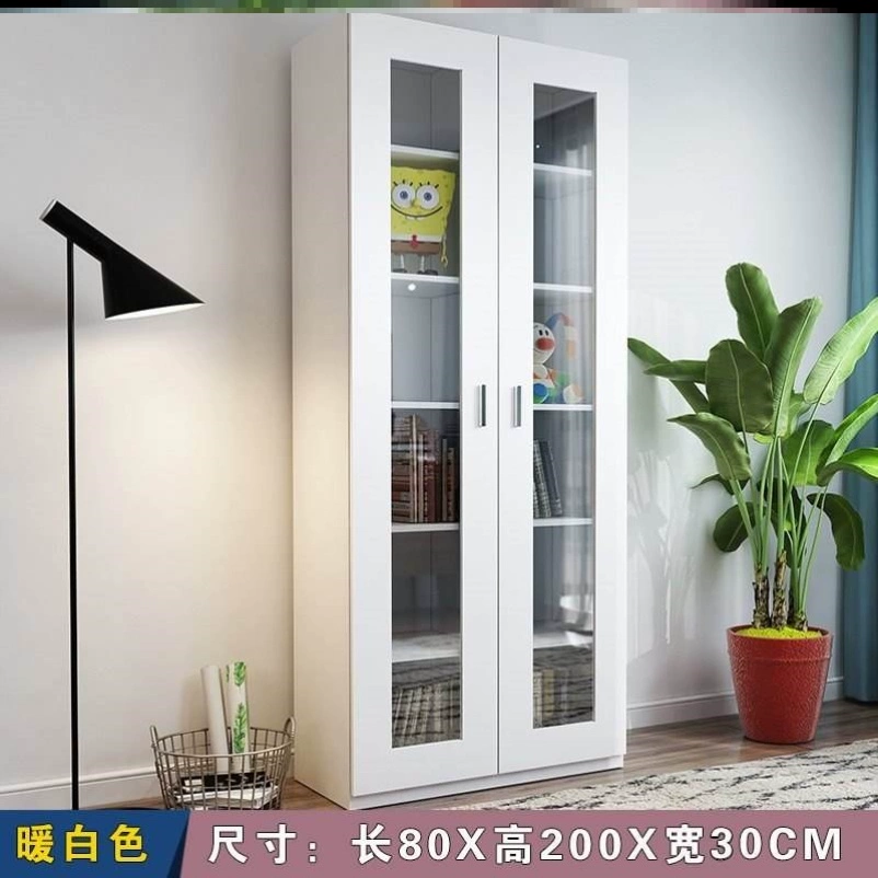 Tủ phòng khách bộ bàn ghế gỗ nguyên khối kiểu Nhật đơn giản tủ kính trưng bày đồ gỗ trường tiểu học nhiều tầng phong cách Châu Âu - Buồng