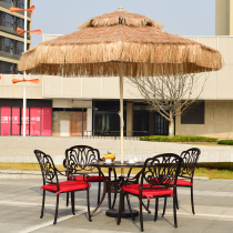  Parasol Outdoor canopy Courtyard terrace Large sun umbrella Square thatched umbrella Stall umbrella Outdoor Roman umbrella