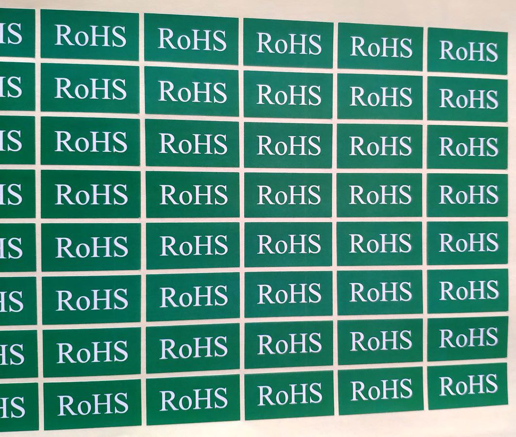 Square ROHS label sticker Self-adhesive self-adhesive Green environmental protection halogen-free ROHS sticker can be customized