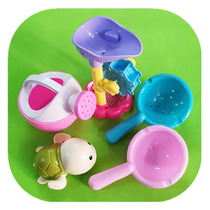 Childrens play in the beach toy bathroom bath parent-child interactive shower spray water Baby Bath play water toy set