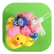 Baby bath toys Hong Kong version of Big Yellow Duck young yellow duck soft glue pinch called Duck small animals play water baby toys