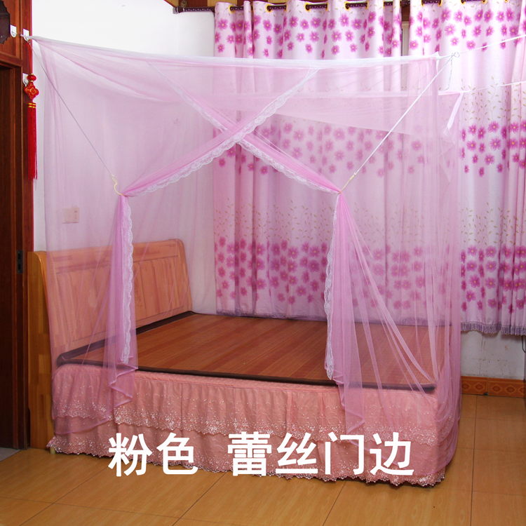 Hộ gia đình đặt mã hóa đồng bằng cũ phẳng che phủ đầu một mạng lưới cửa đơn 1,5m rộng 1,8 mét lưới rộng - Lưới chống muỗi màn chống muỗi gấp gọn
