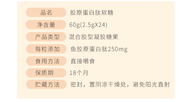 【买2送1同款】美味胶原蛋白软糖24粒