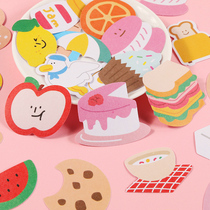 Cute Japanese and Korean small pattern hand account sticker decoration small pattern sticker cartoon and paper hand account sticker bag ins girl heart account material life diary diy hand account material