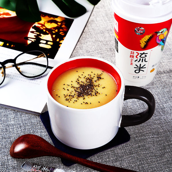 富含膳食纤维 井粮 流米 即食营养早餐速食粥 37g*3杯 天猫优惠券折后￥9.8包邮（￥29.8-20）