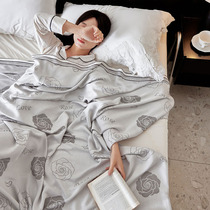 Car sleeping blanket summer thin nap blanket light luxury high-end blanket summer air conditioning cover blanket towel quilt