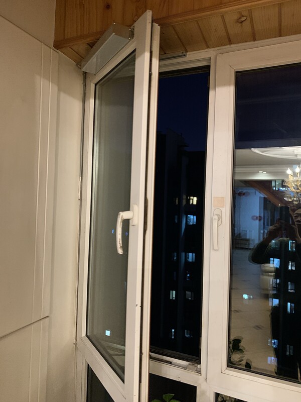 Electric Window Opener for Inward and Outward Opening Windows, Sliding Arm Push-Open Window Opener, Intelligent 180-Degree Opening