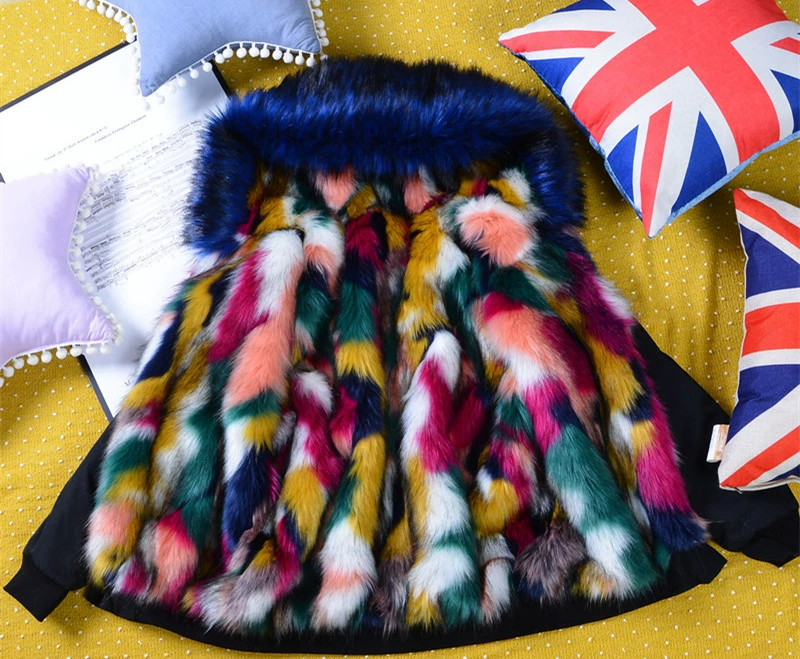 Mùa đông 2018 phong cách mới để khắc phục áo lót lông cáo ngắn nữ phiên bản Hàn Quốc của áo trùm đầu lông cổ áo giả lông thời trang áo lông thỏ cao cấp