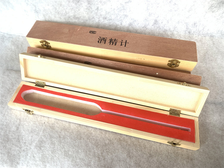 单支 独立包装 木盒子 酒精计木盒  适用于0.1% 长度38cm酒精计