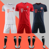 19 20 21 Bayern football suit sports suit Mens custom printed size short sleeve sports training competition uniform