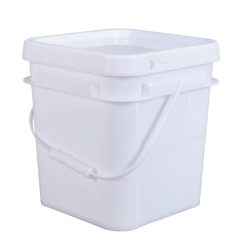 Квадратное пластиковое маленькое ведро, ручка для коммерческого использования, увеличенная толщина