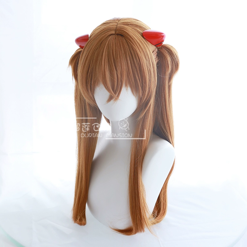 [Sầu riêng] Neon Genesis Evangelion EVA Asuka COS tóc giả lụa hỗn hợp nhân vật tóc anime cosplay