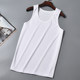 Genuine white vest summer men's sleeveless physical training clothing bottoming sweatshirt quick-drying sports elastic running vest sweat-absorbing