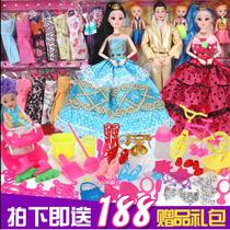 Dress up doll gift box set Long hair 4D contact lenses Men and women dolls cheap toys Kindergarten birthday gifts