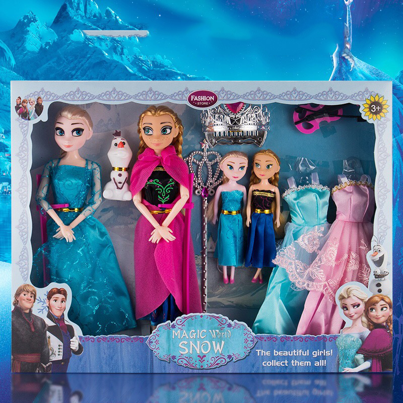 Princess Aisha Toy Doll Suite Birthday Gift Snow Anna Chi-Yesha Gift Dream Fantasy