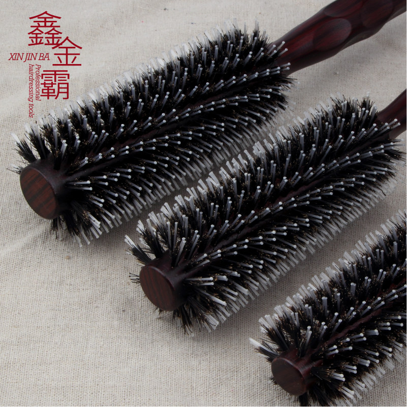 hair salon professional curly hair comb internal buckle large roll pear flower head shaped pig mane cylinder rollaway comb roll comb hair comb