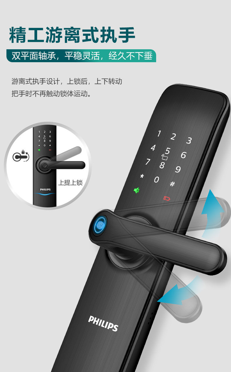 飞利浦 7100DS 智能门锁 无感开门 图3