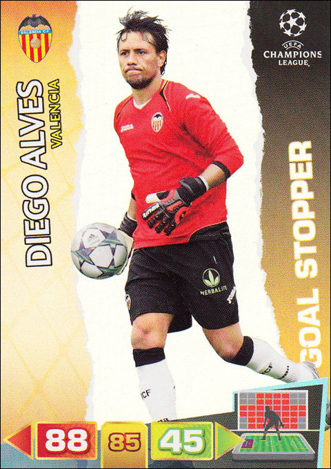 Panini 11-12 Champions League game version star card 294 GS card Diego Alves Alves-Taobao