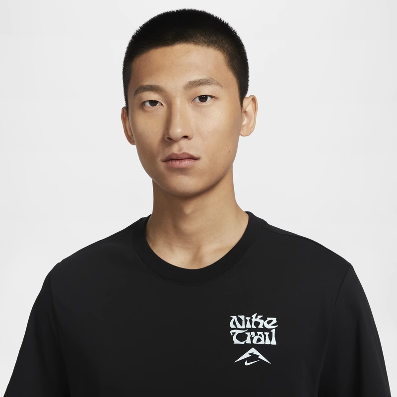 Nike, быстрая сушка дышащая футболка с коротким рукавом для тренировки, для бега