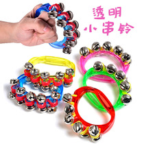 Transparent hand string bells Orff music teaching aids Childrens musical instruments Childrens hand rattles Dance bells Toy props