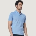 Bảy con sói áo thun ngắn tay nam mùa hè đích thực [100% cotton mềm mại] kinh doanh màu rắn nam POLO áo thủy triều - Polo shop bán áo thun nam có cổ Polo