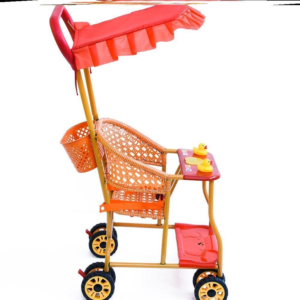 Bamboo Virgin Car Mini Cart Seat Imitated Bamboo Car Chain Summer Bamboo Chair Four Seasons Breathable Children's Baby