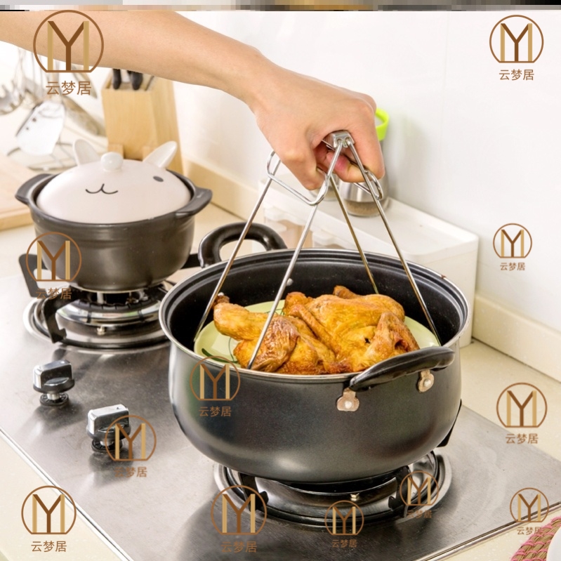   Stainless Steel Anti-Burn Clip Fetch Bowl Clip Grip Plate Clip Creative Kitchen Small Supplies Clip Tray Lifting Bowl