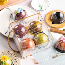 Egg Yolk Crisp Packaging Box Disposable Transparent Snowy Bridesmaid Plastic Boxes Single Gift Box Packed Box Packaging Commercial