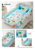 Граффити мира маленькая кровать + подушка + крышка стеганого одеяла + ядро ​​стеганого одеяла