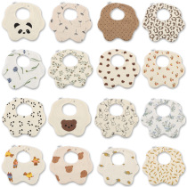 Four seasons childrens saliva bag baby bib infant bib gauze type a cotton saliva bib baby saliva towel