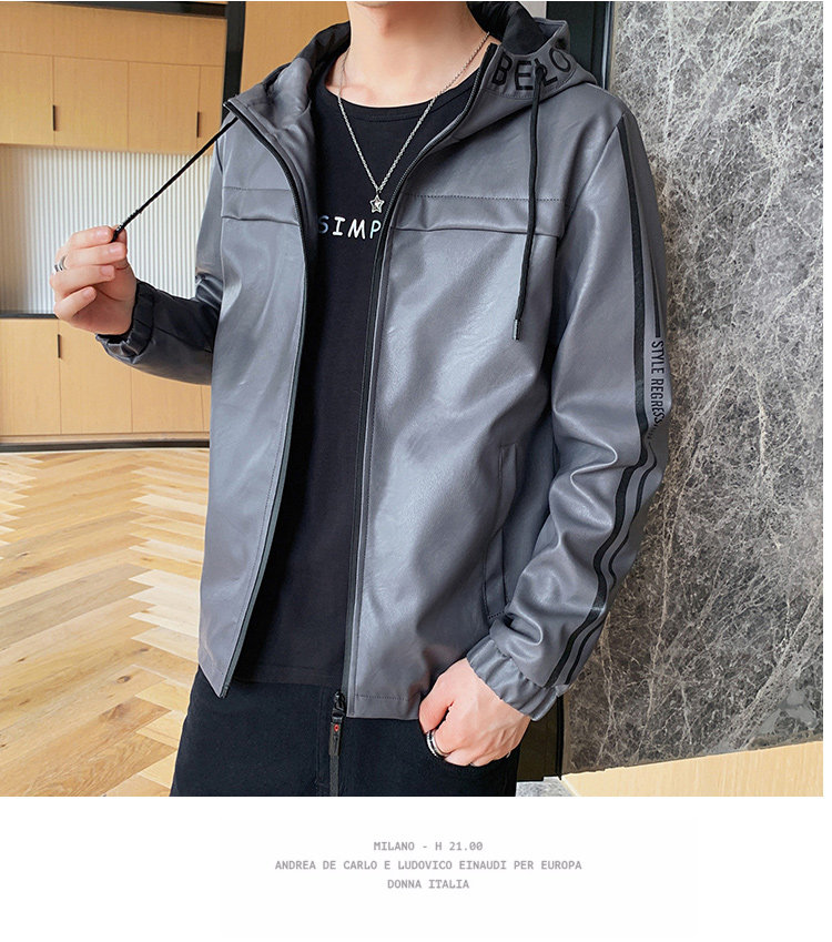 Осенняя приталенная куртка, толстовка с капюшоном 