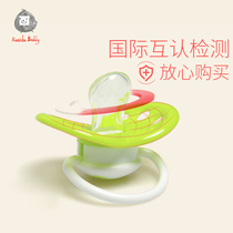 Newborn Baby Pacifier Pacifier Ultra Soft Sleeping Type Silicone Gel Round Head Flat Head 0-6-18 Month Baby Consolation God