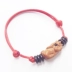 Lucky Fortune Feicheng Taomu Bracelet Nam và nữ cặp đôi SpongeBob Transit Red Rope Bracelet Anklet Wax Rope - Vòng chân