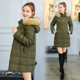 Длинный приталенный пуховик, утепленная куртка с пухом, средней длины, 2020