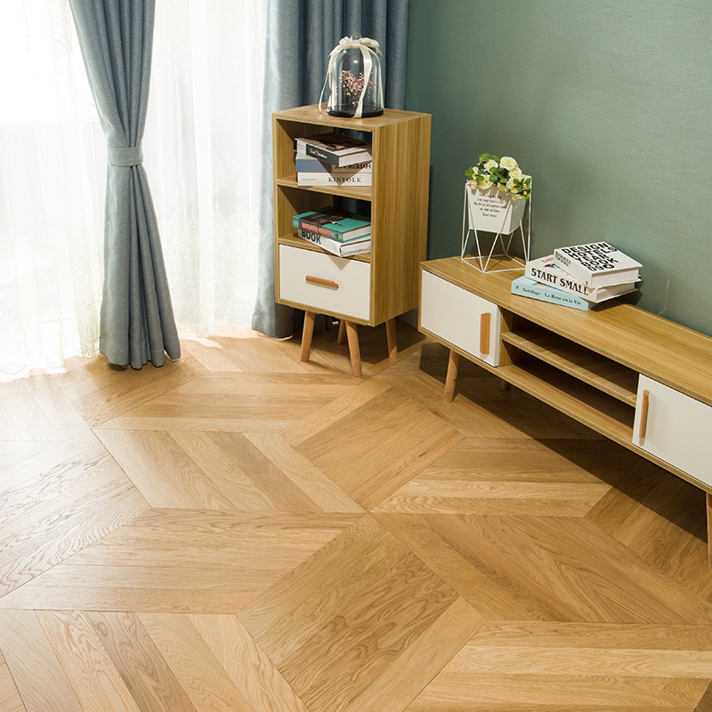 Foreign trade art parquet herringbone fishbone and black walnut pear multi-layer solid wood composite floor pregnant and infant grade 15mm