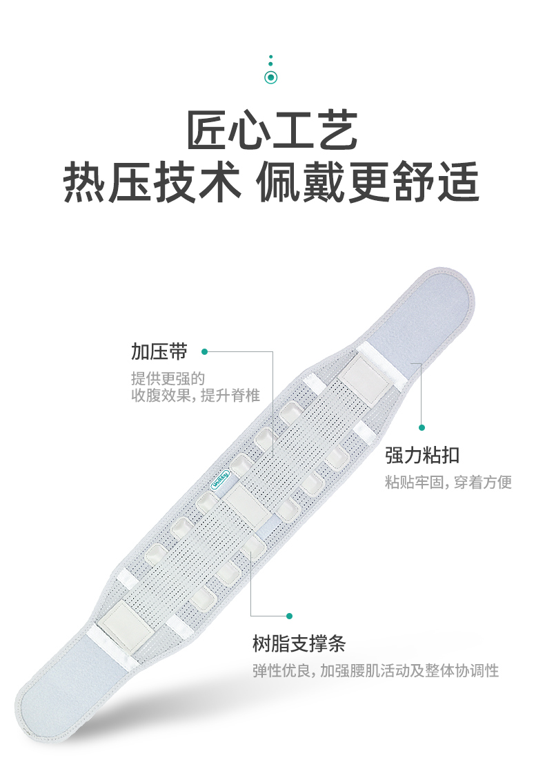 维德医疗 增强款医用护腰带 仿生支撑条+固带双重支撑 图9