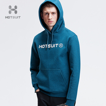 HOTSUIT sweater mens 2021 autumn new pullover hooded jacket casual sports padded warm top