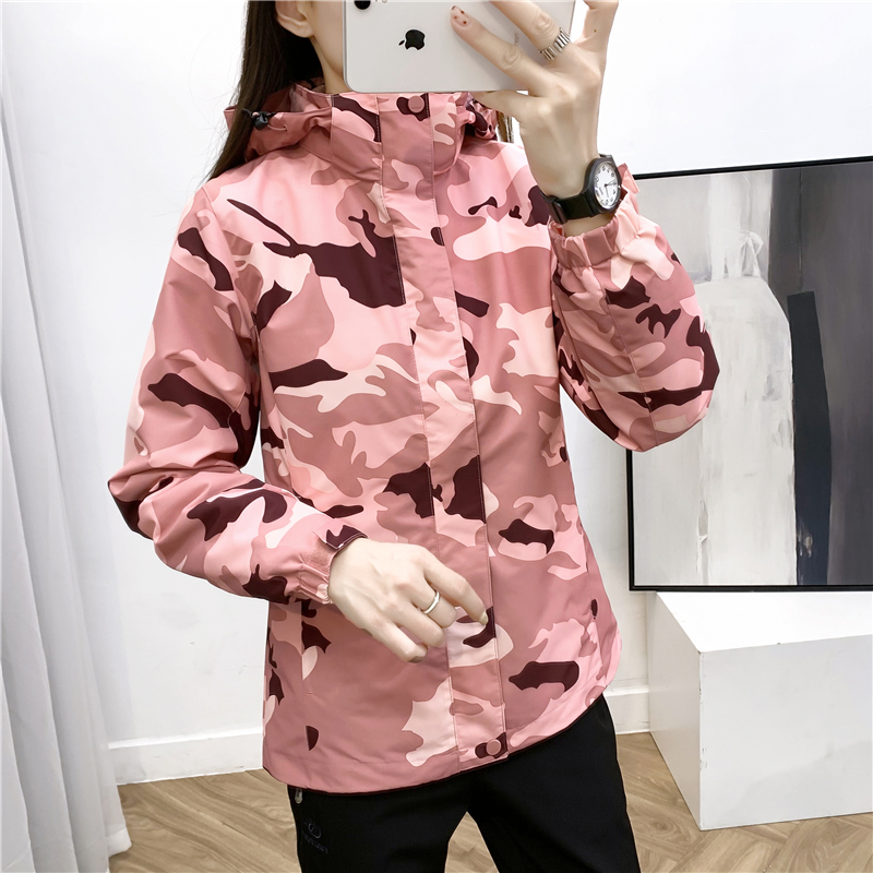 TECTOP exploration jacket women's three-in-one detachable Tibet travel fleece liner camouflage mountaineering suit women