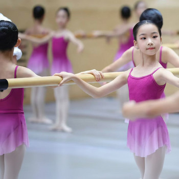Children's and Adults' Ballet Practice Leotards with Embossed Texture, Mesh Back Panel and Full Jacquard Straps
