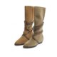 Belle boots women's boots summer retro western cowboy boots pile boots new boots boots B0985DG2