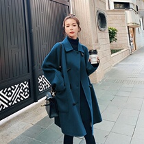 What about Maos jacket woman in the middle of a long period of gestation Pregnant Womens Bottling Moms Loose Horn Buttons dont explicitly have a woolen sweater and a long sleeve for winter clothing